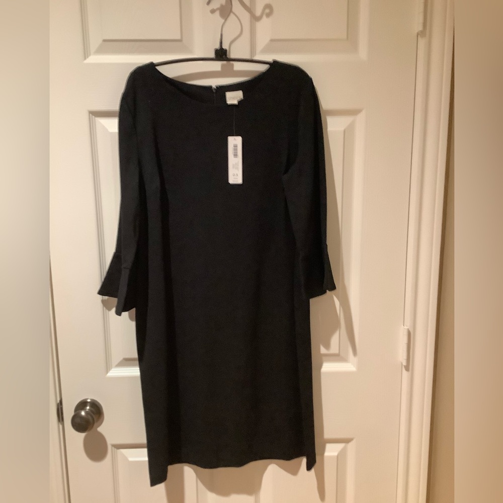 NWT Chicos Black bell sleeve dress